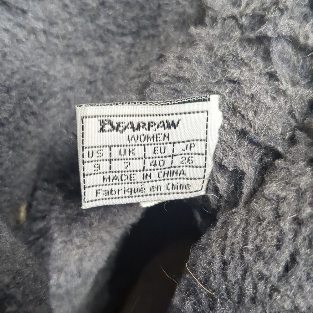 Bearpaw Krista Boots Gray Wool Lace Up Women's Size 9 - Picture 12 of 13